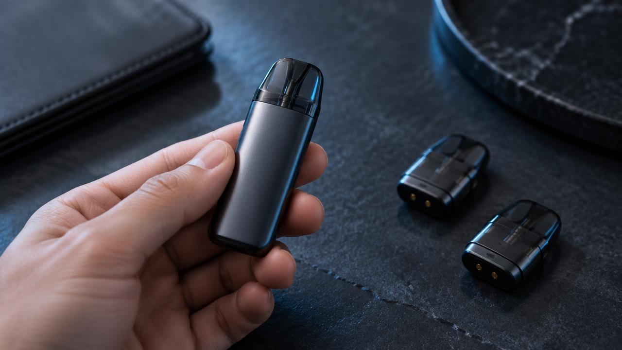 Kompakt QBIX podsystem i handen med två extra poddar